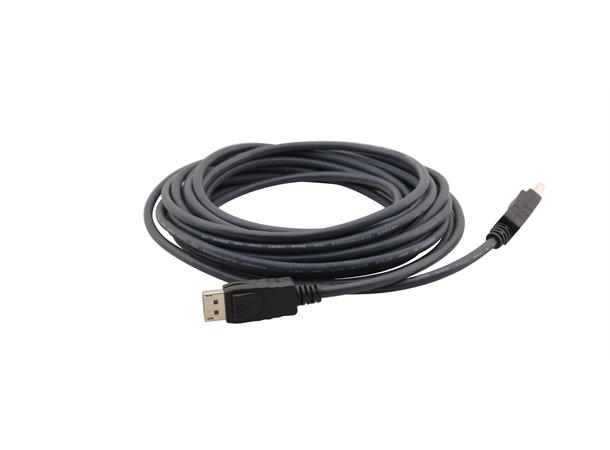 Kramer DisplayPort Kabel -  7,6 m Flex 30 AWG Sort 